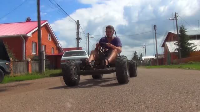 Самодельный картинг (мини багги) - тест-драйв