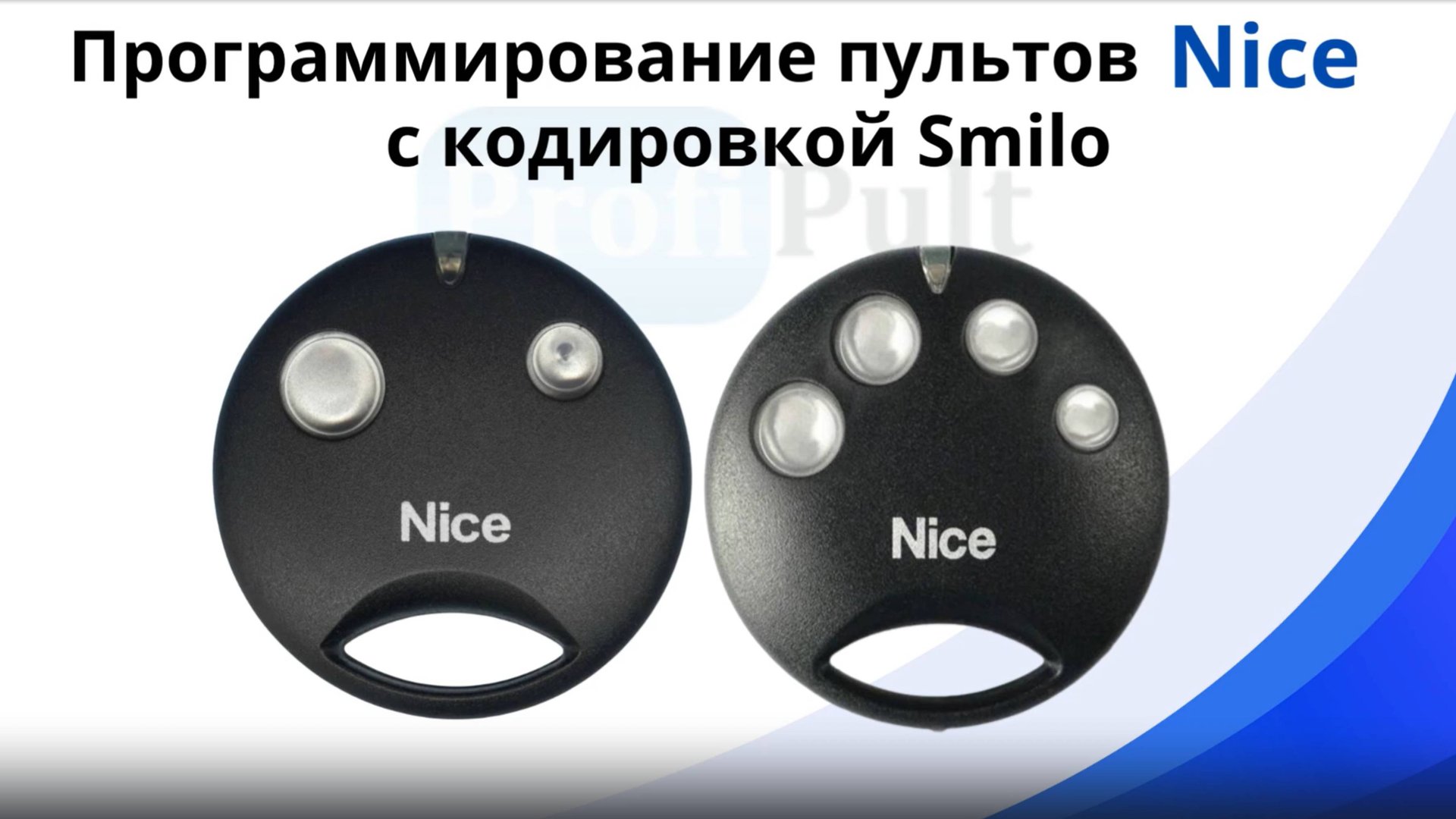 Программирование пультов Nice Smilo SM