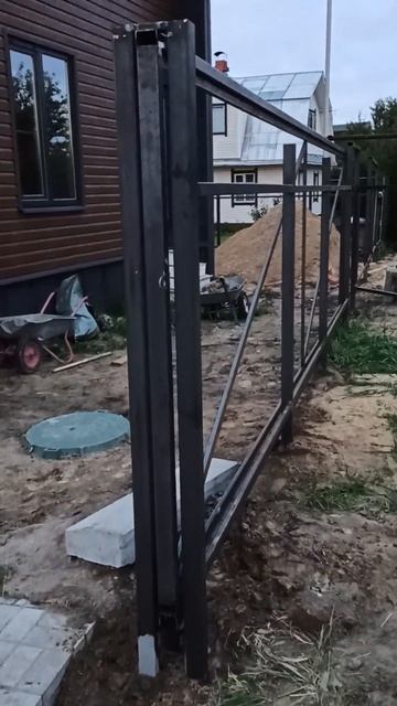 Откатные ворота Йошкар-Ола. своими руками.