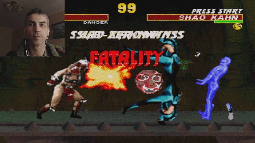 UMK3 странный Sub-zero Ninja, прохождение и Fatality боссам