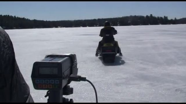 Stalker Radar Testing Top Speed 2008 Ski Doo REV XP 800 R With RAD Technology