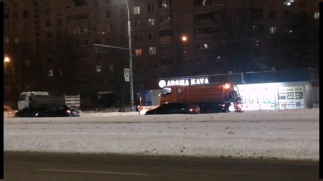 Харьков Алексеевка как происходит уборка снега.