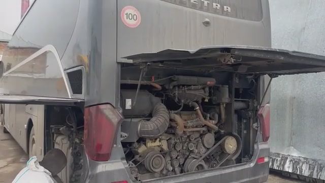 Автобус Setra. Удаление катализатора, после отключения мочевины.