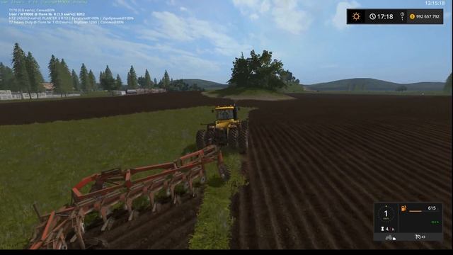 Стрим Farming Simulator 2017  Селе Курай  вспашка полей