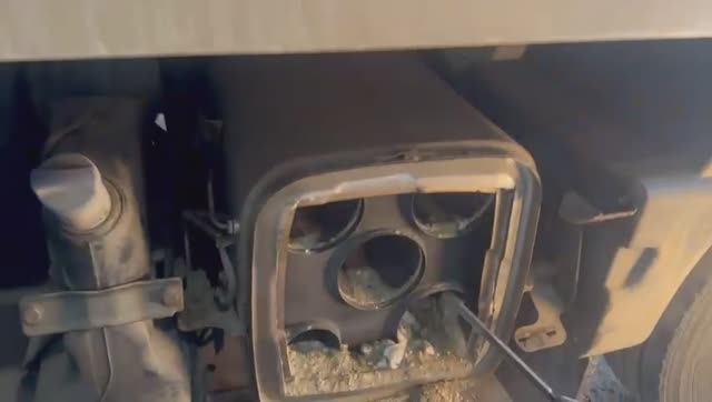 Mercedes Actros Удаление катализатора.