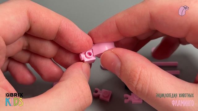 Собираем фламинго из конструктора QBRIX KIDS - детские конструкторы с видеоинструкцией