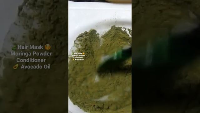 🤩Oh Curls!🔥 🥑 Avocado Moringa Hair Mask🌿 Treat Them Right! 🙌💯 #shorts #youtubeshorts #hairtreatment