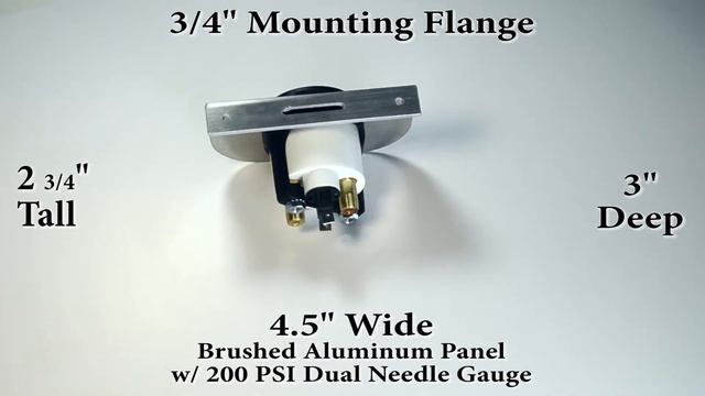 EZ Air Ride - Dual Needle Single Gauge Panel