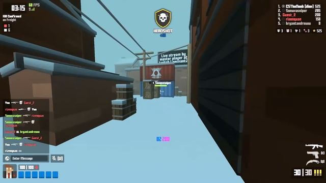 Gameplay With Every Weapons #1 : AK ( Krunker.io )