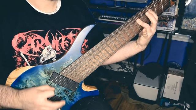 Agile Chiral Parallax 9 string headless guitar unboxing/demo