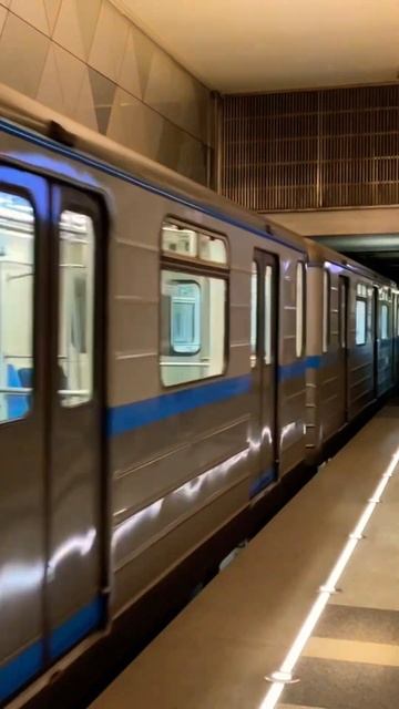 Прибытие 81-717.6/714.6 на станцию «Селигерская»