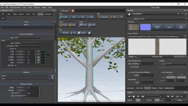 SpeedTree #3 - Añadir Texturas