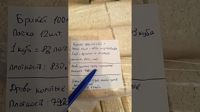 Топливные брикеты или дрова?