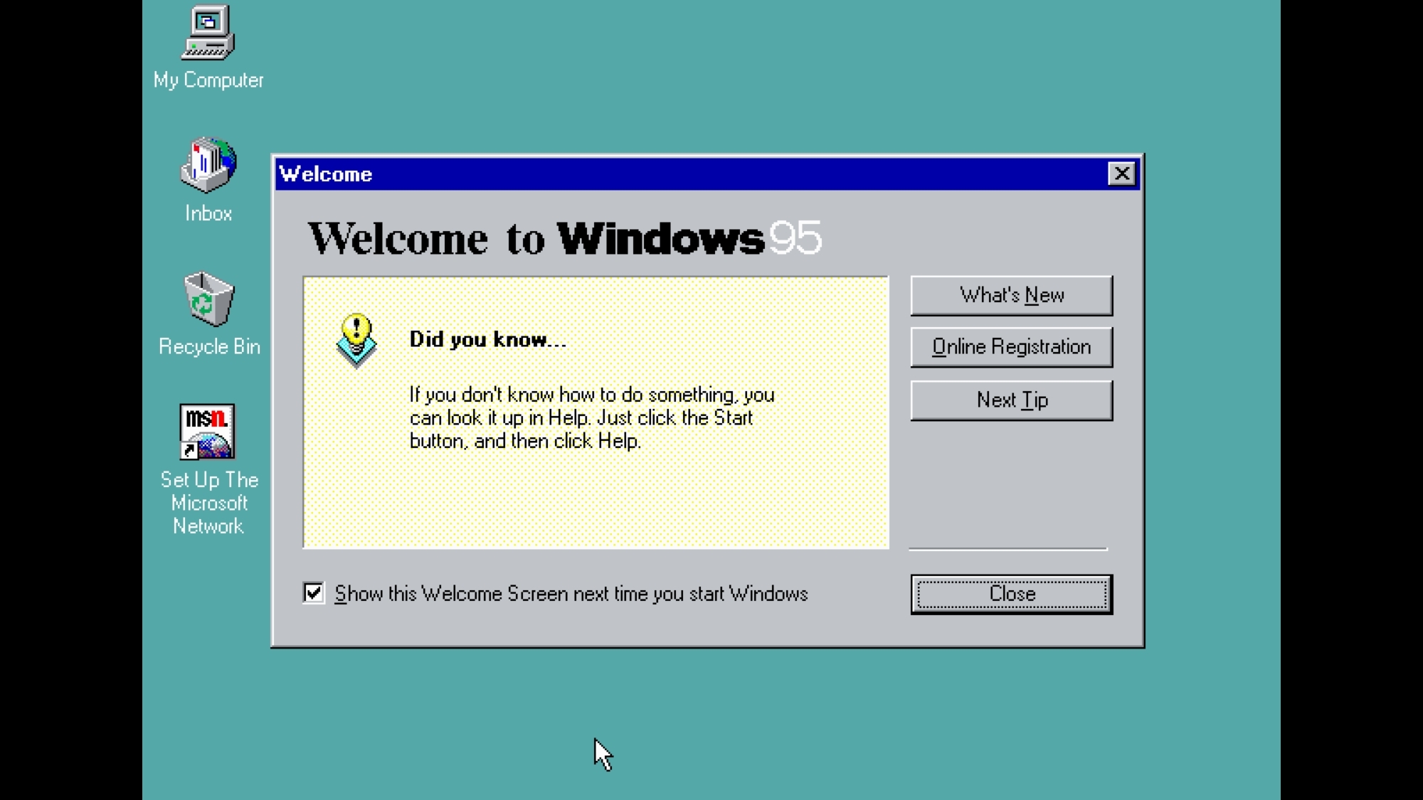 Как получить синий экран смерти (По Windows 95 до 99)