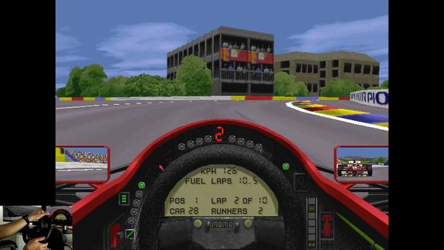 Can A 25 Year Old Racing Wheel Challenge A Modern Wheel? - Grand Prix 2 Multiplayer