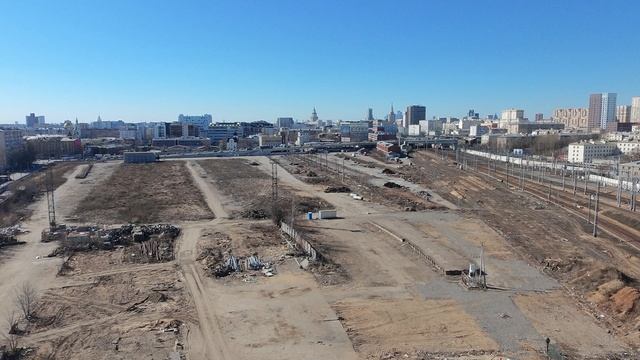 Снесенный грузовой двор «Москва-товарная-Рязанская»