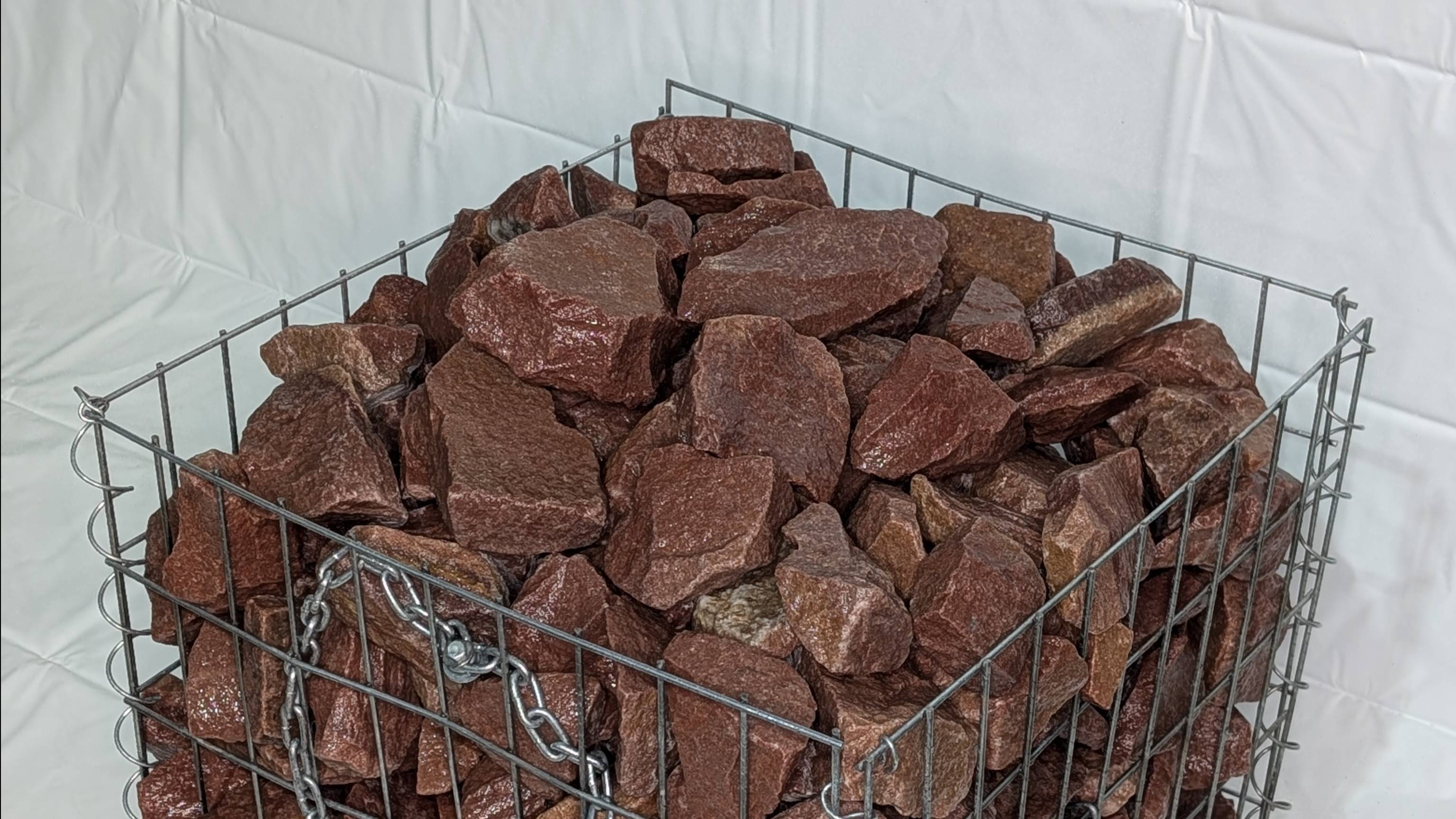 МАЛИНОВЫЙ КВАРЦИТ ФРАКЦИЯ 70-150ММ КАМЕНЬ ДЛЯ БАНИ И САУНЫ