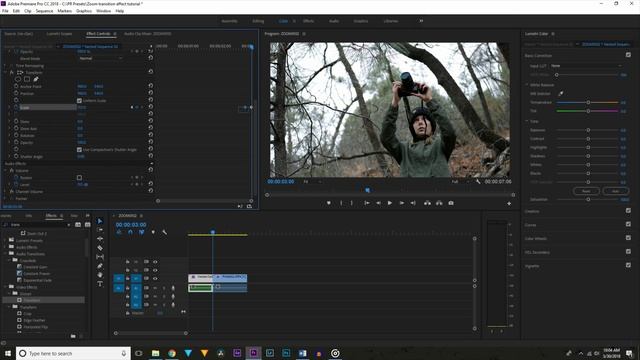 How To Do A Zoom Transition In Adobe Premiere Pro