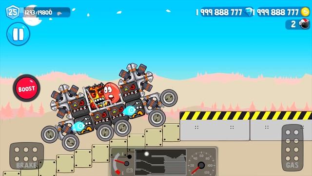 Красный шар в игре Red Ball Craft! Землеройная машина! Шарик под землей! Красная машинка на турбо!