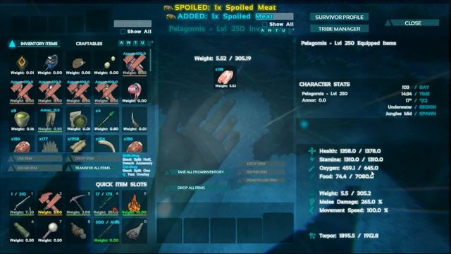 ARK Survival Evolved EP.70[CAST] จับตัวใหม่ นกเป็ดน้ำ Pelagornis Tame !! By BestEvil