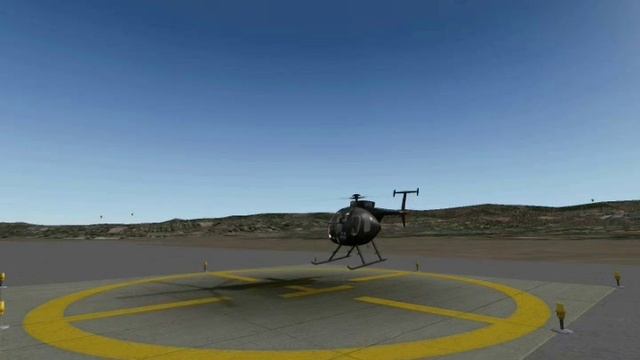 X-Plane 9 Hover Practice In Hughes MD-500
