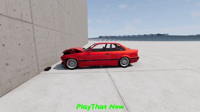 BMW E36 M3 Vs. Wall. - PlayThat Now | BeamNG Drive