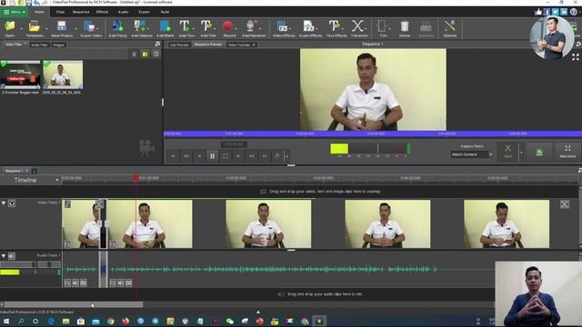 តិចនិចកាត់តវីដេអូក្នុងកម្មវិធី VideoPad ងាយៗសម្រាប់អ្នកទើបតែចាប់ផ្តើម Youtube | CHHON Veasna