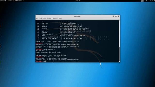 013   Changing Our MAC Address