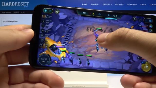 Test Of TeamFight Tactics On Bluboo S8 - TFT Gaming Process