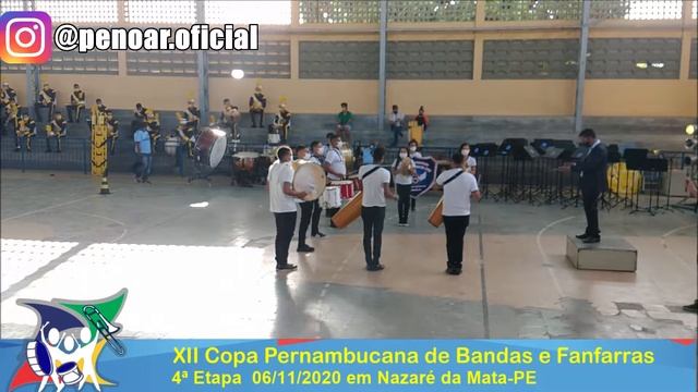 BANDA DE PERCUSSÃO RUDIMENTAR DA E ELIZABETY LIRA NA XII COPA PERNAMBUCANA DE BANDAS E FANFARRAS