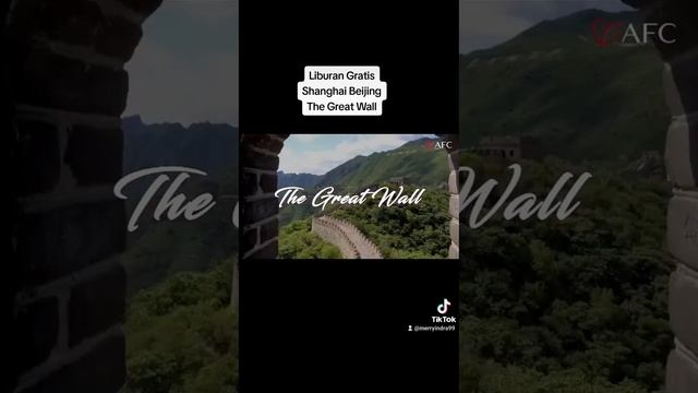 Liburan Gratis Ke China (Shanghai Beijing The Great Wall)