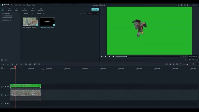 Filmora 9 green screen effects to replace the background
