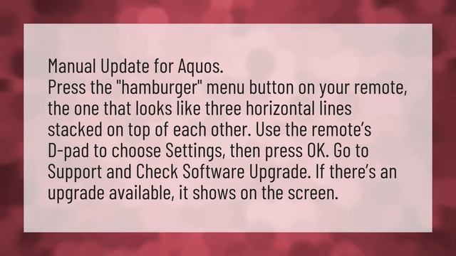Can I Update My Sharp Aquos TV?