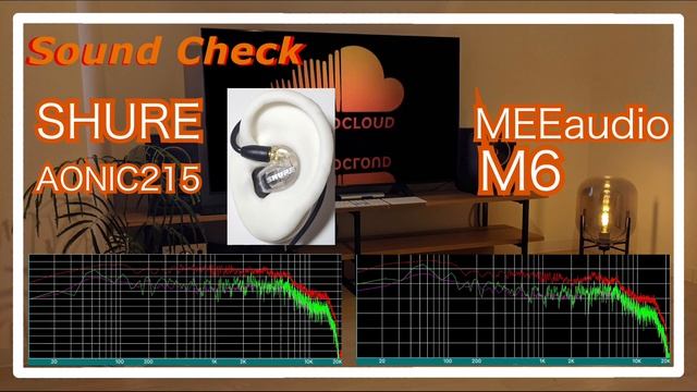 SHURE AONIC215 Vs MEEaudio M6 [IEMs In-Ear Headphones Sound Comparison イヤホン音比較]