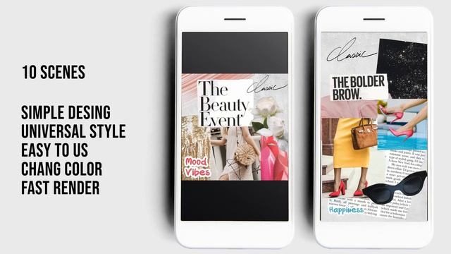 Collage Style Social Media Opener Premiere Pro Templates