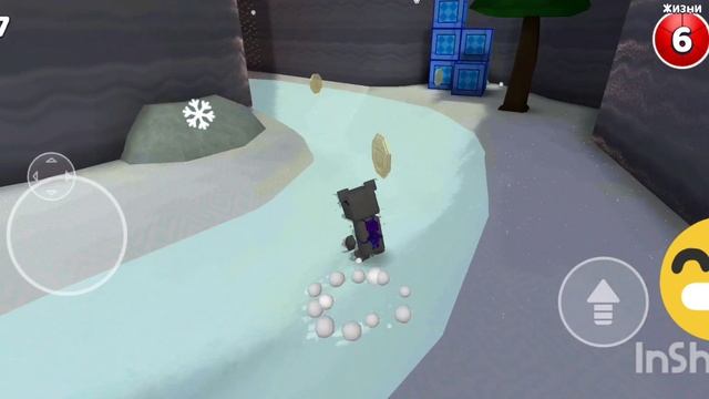 Игра супер бэр, все стикеры в снежной долине.