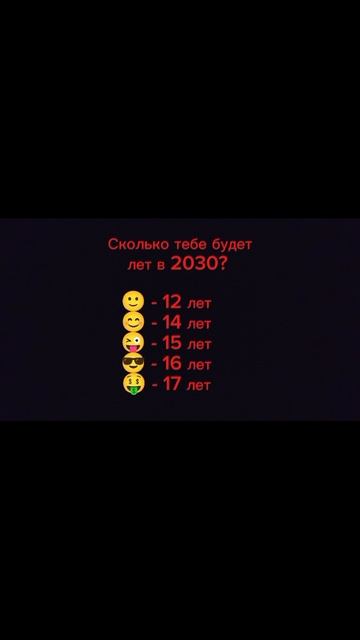 Сколько тебе будет лет в 2030 году? #shorts