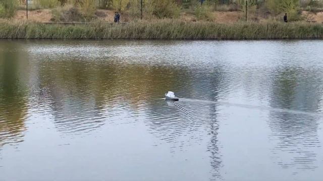 Первые испытания кораблика на GPS