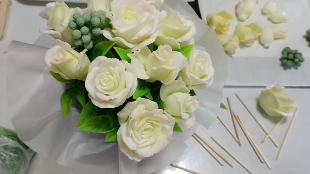 мыловарение/собираю букет в шляпной коробке/