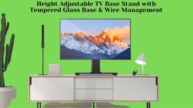 PERLESMITH Universal TV Stand   Table Top TV Stand For 37 55 Inch LCD LED TVs