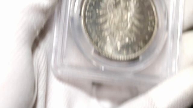 5 марок 1874 Бавария PCGS MS63