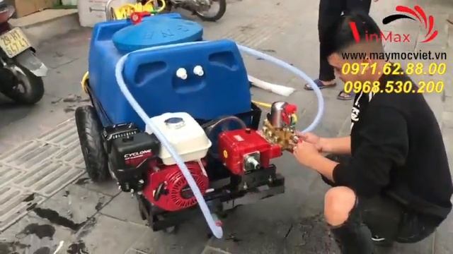 Máy Phun Thuốc Thùng Phuy động Cơ Honda Thái Lan #mayphunthuoc