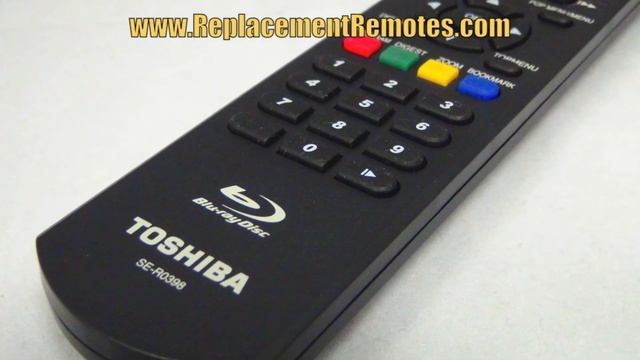 TOSHIBA SER0398 Remote Control PN: AH802703 - Www.ReplacementRemotes.com