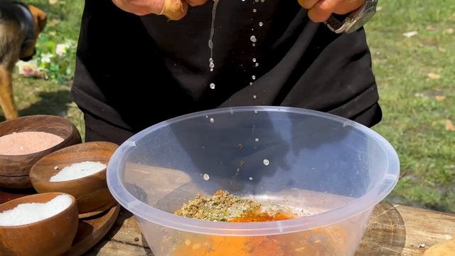 COOKING HUGE MARINATED BULL RIBS IN TANDOOR! OUTDOOR COOKING WITH THE FAMILY | RURAL VILLAGE LIFE