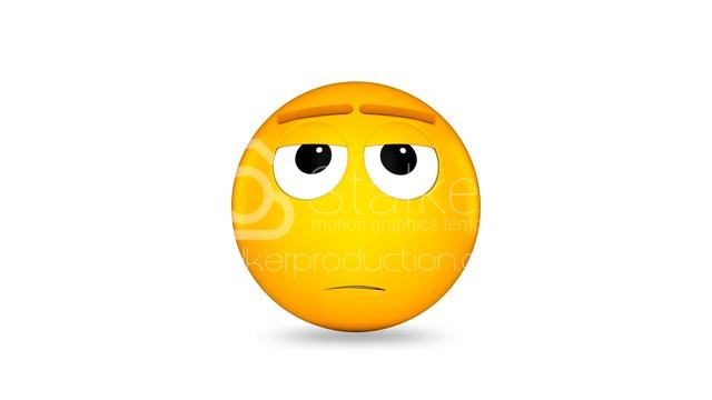 Sweating 3D Emoji Animation