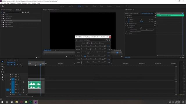 Make God Voice Sound Effect In Premiere Pro