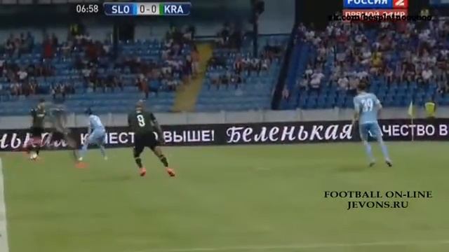 Слован Словакия - Краснодар Россия 2:2 гол Мамаева
