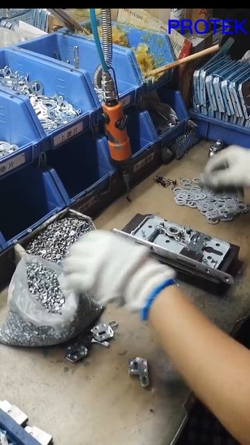 Mortise door lock assembling / fire-rated lockcase producing / CE marked door lock set