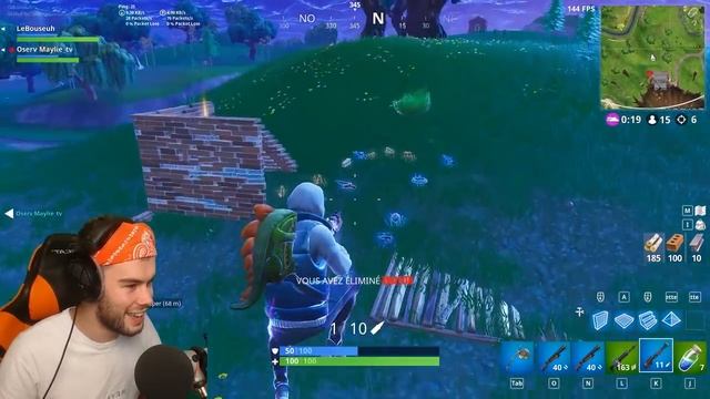 MA PREMIERE FOIS AVEC UNE JOUEUSE PRO FORTNITE BATTLE ROYALE !!!