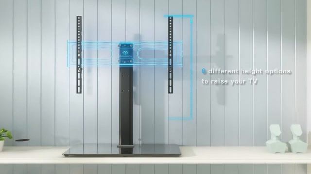 PERLESMITH PSTVS21 Swivel Tabletop TV Stand for 32-80 Inch TVs